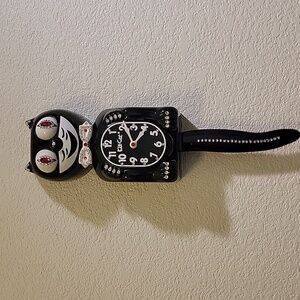 Jeweled Classic Black Kit-Cat Klock clock SUPER RARE